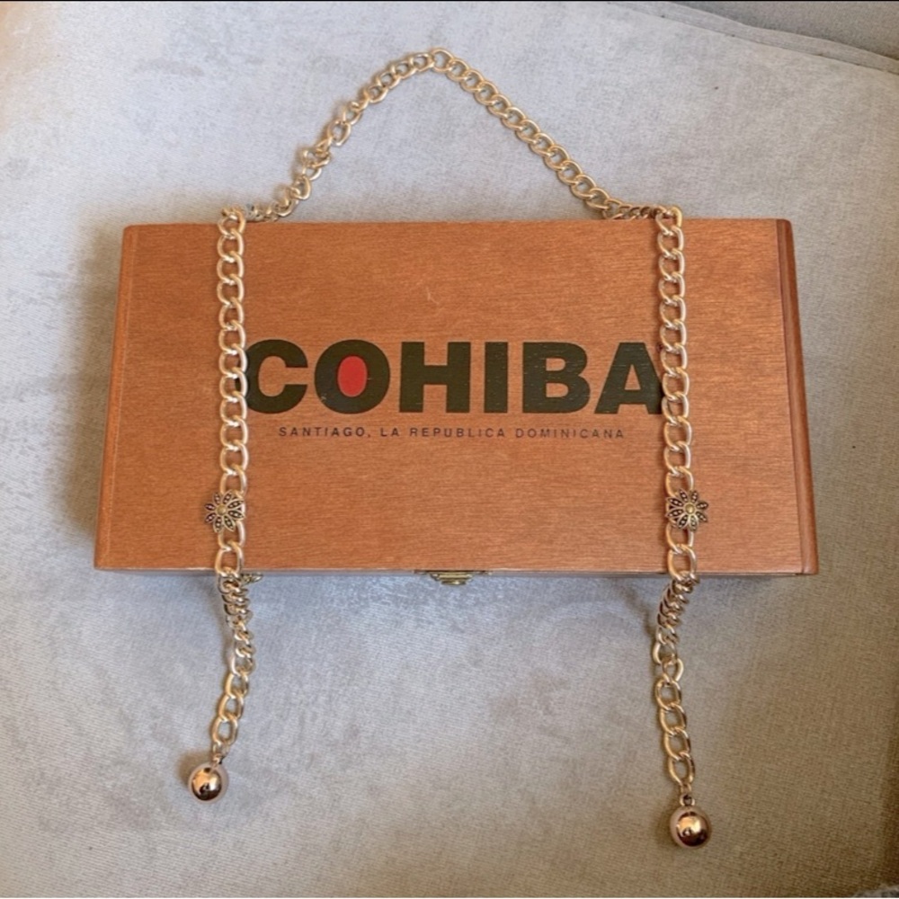 Repurposed Cigar Box Handbag Purse Retail $65